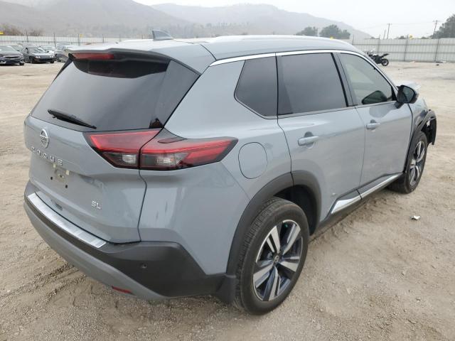 5N1AT3CA2MC703309 - 2021 NISSAN ROGUE SL GRAY photo 4