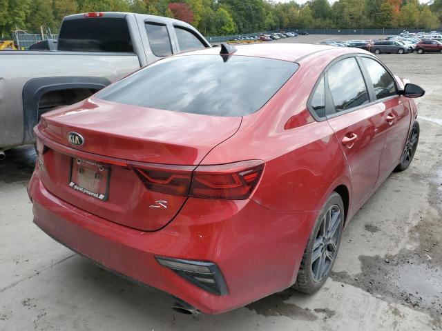 3KPF34AD3KE025866 - 2019 KIA FORTE GT L RED photo 4