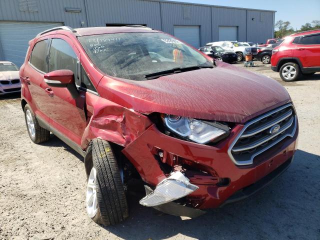 MAJ3S2GE0MC436748 - 2021 FORD ECOSPORT S RED photo 1