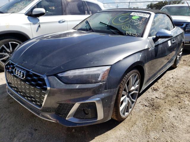 WAUY4GF58PN000504 - 2023 AUDI S5 PRESTIG GRAY photo 2