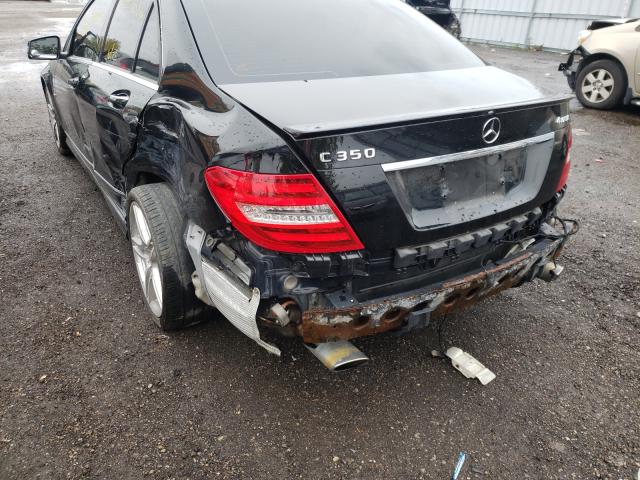 WDDGF8JB7CA696338 - 2012 MERCEDES-BENZ C 350 4MAT BLACK photo 9