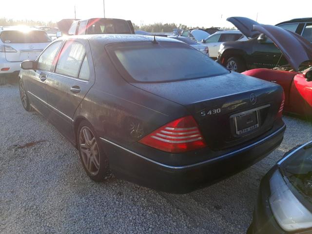 WDBNG70J36A476957 - 2006 MERCEDES-BENZ S 430 BLUE photo 3