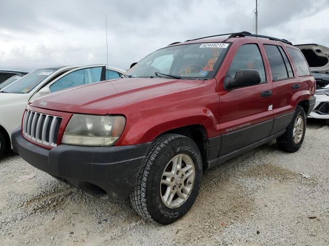 1J4GX48S74C350831 - 2004 JEEP GRAND CHER RED photo 2