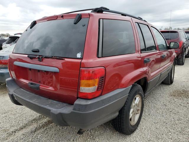 1J4GX48S74C350831 - 2004 JEEP GRAND CHER RED photo 4