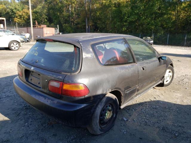 2HGEH2345NH518361 - 1992 HONDA CIVIC CX GRAY photo 4