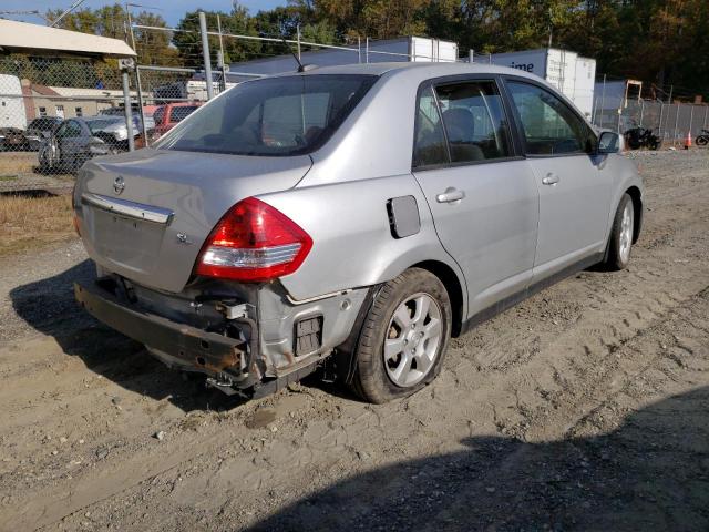 3N1BC1AP4BL417745 - 2011 NISSAN VERSA S SILVER photo 4