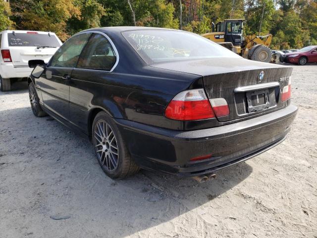 WBABN33462PG57602 - 2002 BMW 325 CI BLACK photo 3