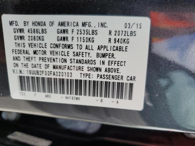 19UUB2F50FA020103 - 2015 ACURA TLX TECH BLACK photo 10