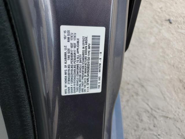 5FNRL5H26GB024154 - 2016 HONDA ODYSSEY LX GRAY photo 10