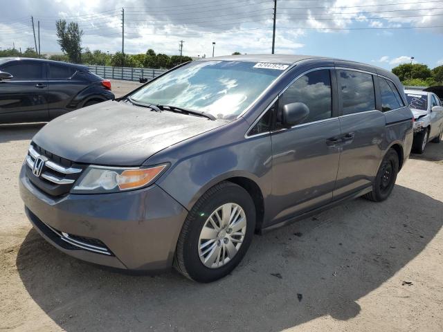 5FNRL5H26GB024154 - 2016 HONDA ODYSSEY LX GRAY photo 2