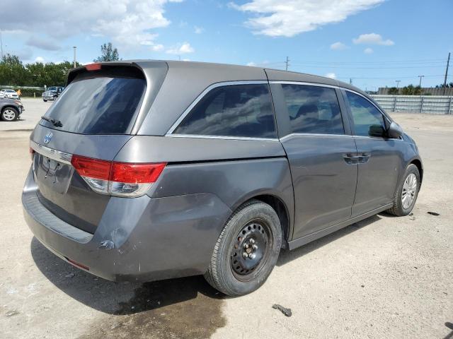 5FNRL5H26GB024154 - 2016 HONDA ODYSSEY LX GRAY photo 4