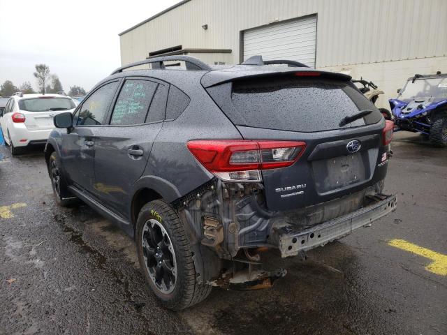 JF2GTACC1M9282458 - 2021 SUBARU CROSSTREK GRAY photo 3