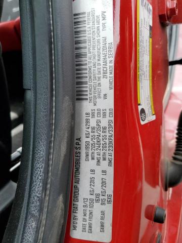 ZFBCFAAH4EZ014141 - 2014 FIAT 500L POP RED photo 10