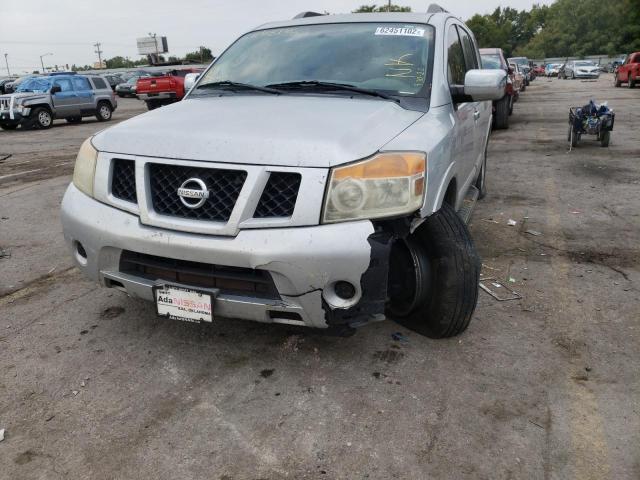 5N1BA0NDXAN612109 - 2010 NISSAN ARMADA SE SILVER photo 9