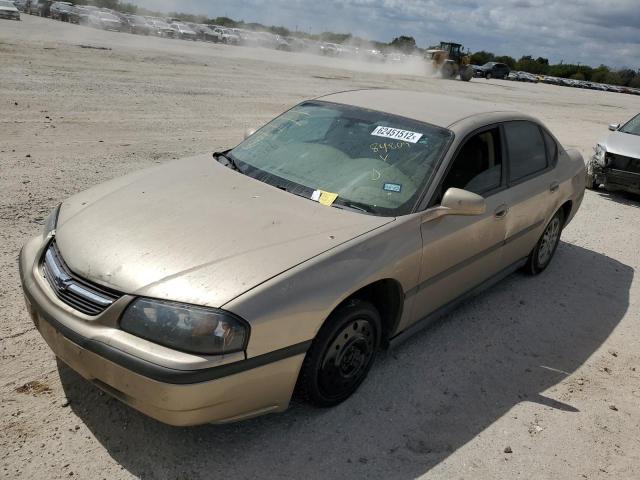 2G1WF52E749282835 - 2004 CHEVROLET IMPALA CREAM photo 2