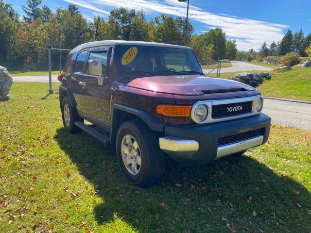 JTEBU11F570004119 - 2007 TOYOTA FJ CRUISER BURGUNDY photo 1