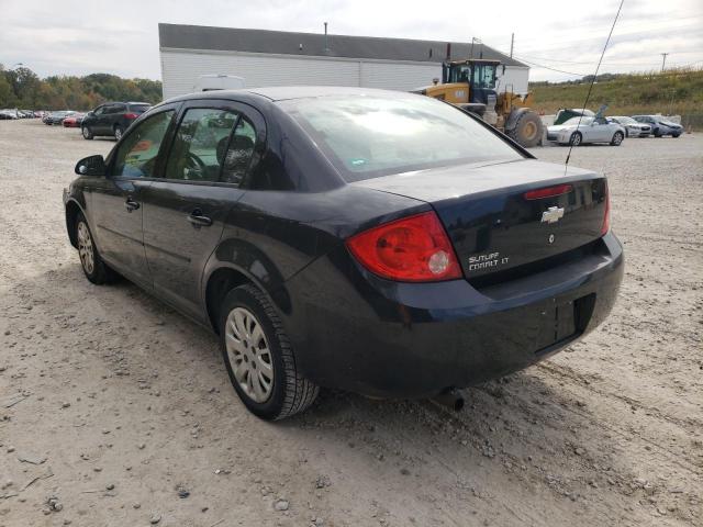 1G1AD5F52A7174081 - 2010 CHEVROLET COBALT 1LT BLACK photo 3