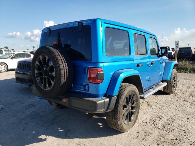 1C4JJXP61NW113433 - 2022 JEEP WRANGLER BLUE photo 4