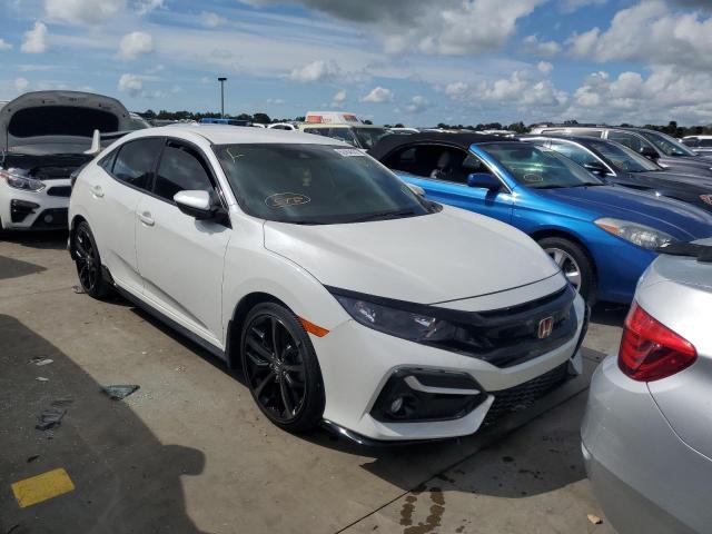 SHHFK7H44MU216573 - 2021 HONDA CIVIC SPOR WHITE photo 1