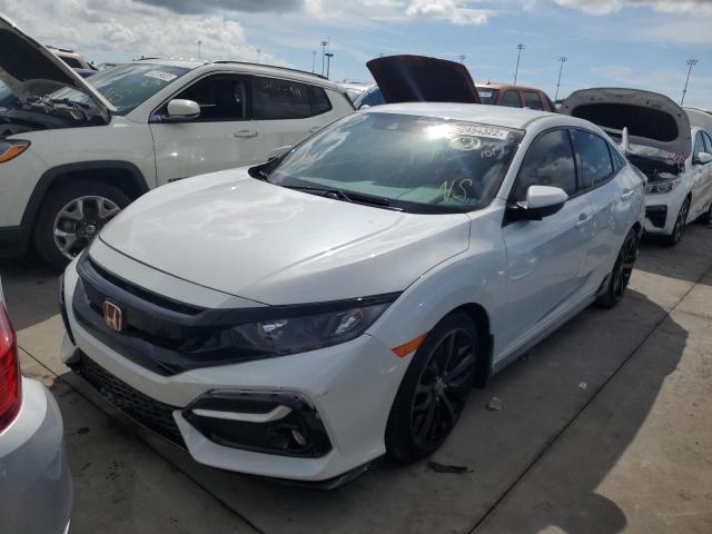 SHHFK7H44MU216573 - 2021 HONDA CIVIC SPOR WHITE photo 2