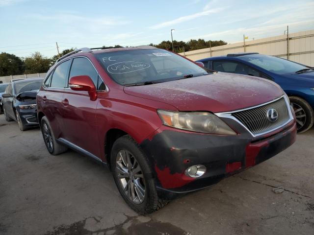 JTJZB1BA4A2002284 - 2010 LEXUS RX 450 RED photo 1