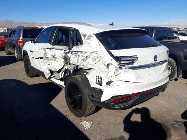 1V2WC2CA3MC232094 - 2021 VOLKSWAGEN ATLAS CROS Белый фото 3