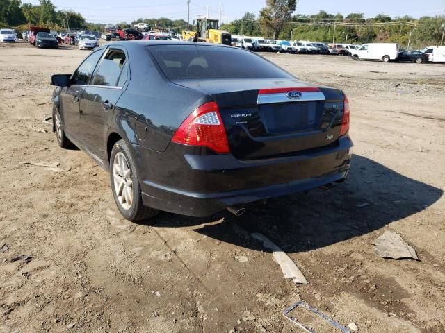 3FAHP0JG0AR214715 - 2010 FORD FUSION SEL BLACK photo 3