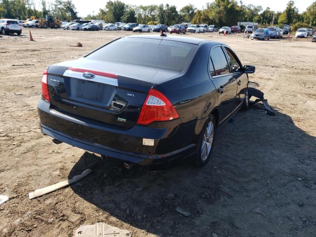 3FAHP0JG0AR214715 - 2010 FORD FUSION SEL BLACK photo 4