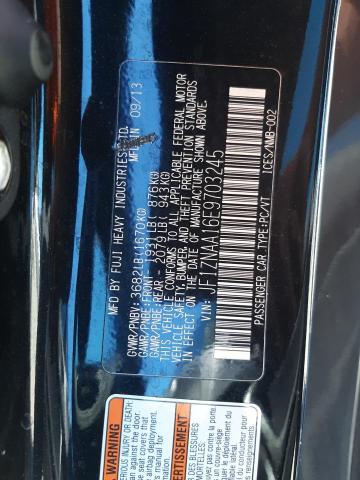 JF1ZNAA16E9703245 - 2014 TOYOTA SCION FR-S BLACK photo 10