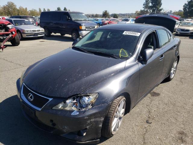 JTHBK262372034678 - 2007 LEXUS IS 250 GRAY photo 2