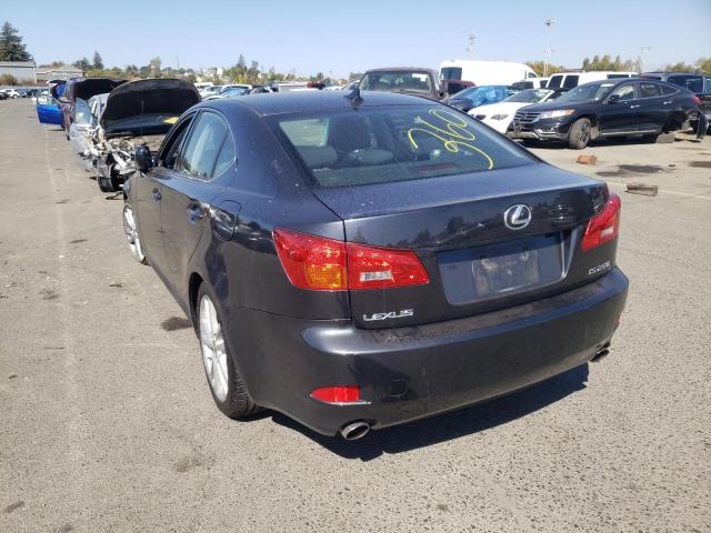 JTHBK262372034678 - 2007 LEXUS IS 250 GRAY photo 3