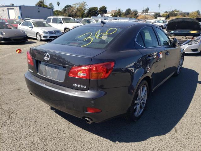 JTHBK262372034678 - 2007 LEXUS IS 250 GRAY photo 4