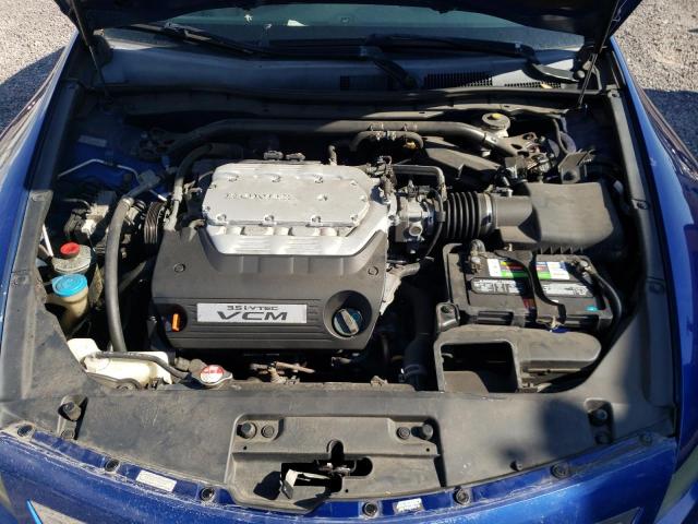 1HGCS2B8XAA003331 - 2010 HONDA ACCORD EXL BLUE photo 7