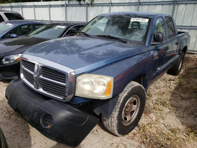 1D7HE28N46S624144 - 2006 DODGE DAKOTA QUA BLUE photo 2