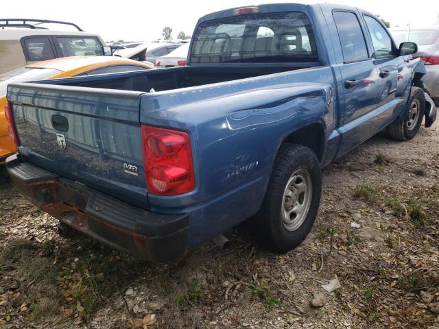 1D7HE28N46S624144 - 2006 DODGE DAKOTA QUA BLUE photo 4