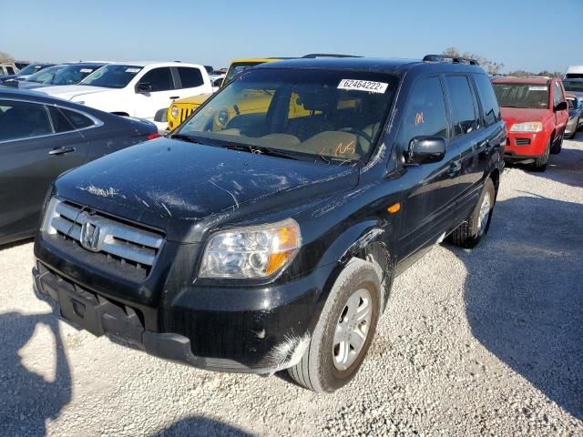 5FNYF28208B023424 - 2008 HONDA PILOT VP BLACK photo 2