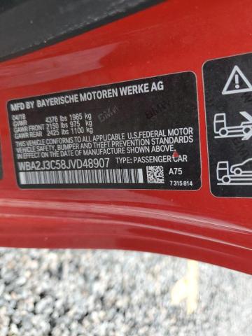 WBA2J3C58JVD48907 - 2018 BMW 230XI RED photo 10