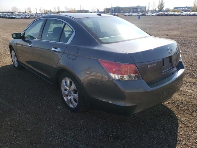 1HGCP36868A802163 - 2008 HONDA ACCORD EXL GRAY photo 3