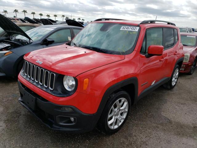 ZACCJABB0JPJ66445 - 2018 JEEP RENEGADE L RED photo 2