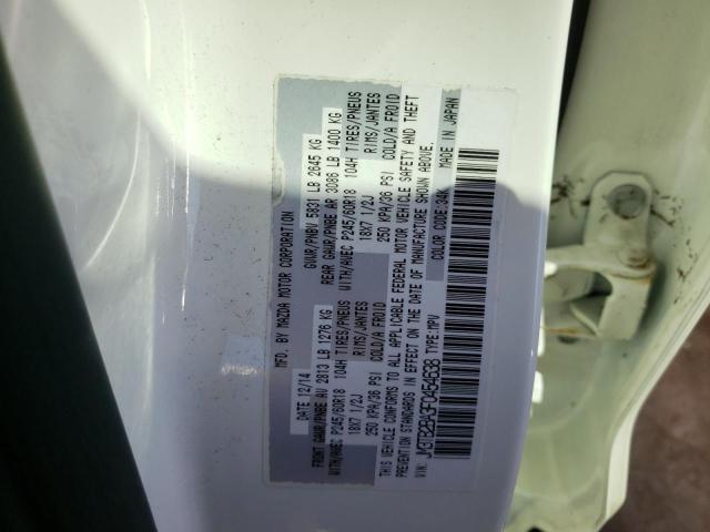 JM3TB2BA3F0454638 - 2015 MAZDA CX-9 SPORT WHITE photo 10