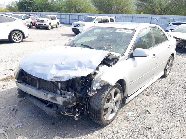 1YVHP80D655M25422 - 2005 MAZDA 6 S SILVER photo 2