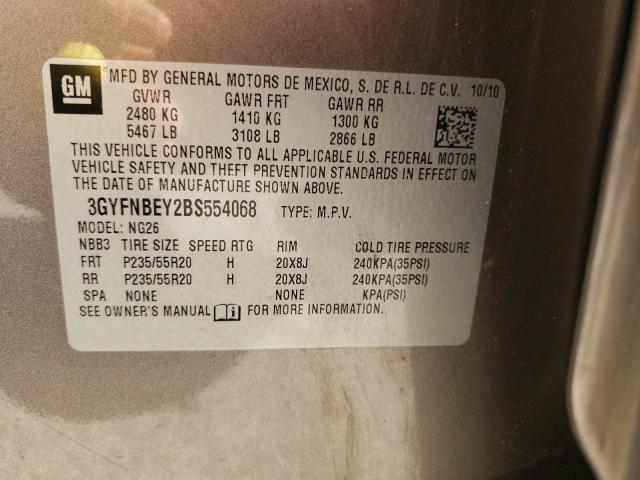 3GYFNBEY2BS554068 - 2011 CADILLAC SRX PERFOR 棕色 照片 10