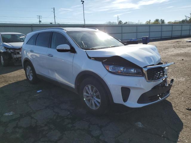 5XYPGDA35KG597539 - 2019 KIA SORENTO L WHITE photo 1