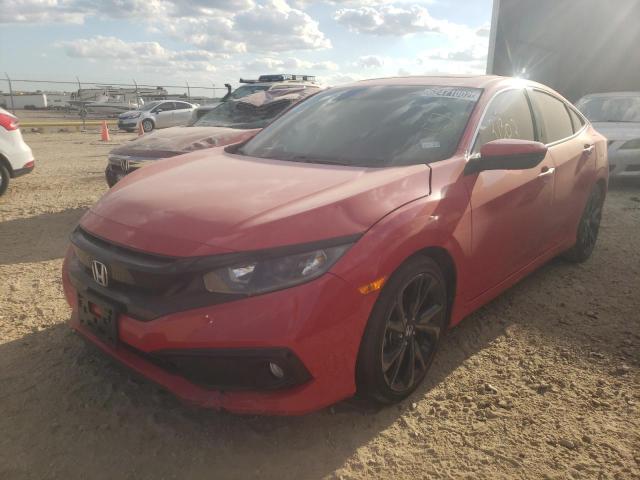 2HGFC2F83LH549137 - 2020 HONDA CIVIC SPOR 红色 照片 2