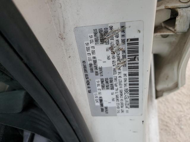 JM1DE1KY7E0172464 - 2014 MAZDA MAZDA2 SPO WHITE photo 10