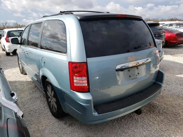2A8HR54109R648295 - 2009 CHRYSLER TOWN & COU TURQUOISE photo 3