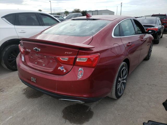 1G1ZG5ST8MF033539 - 2021 CHEVROLET MALIBU RS RED photo 4