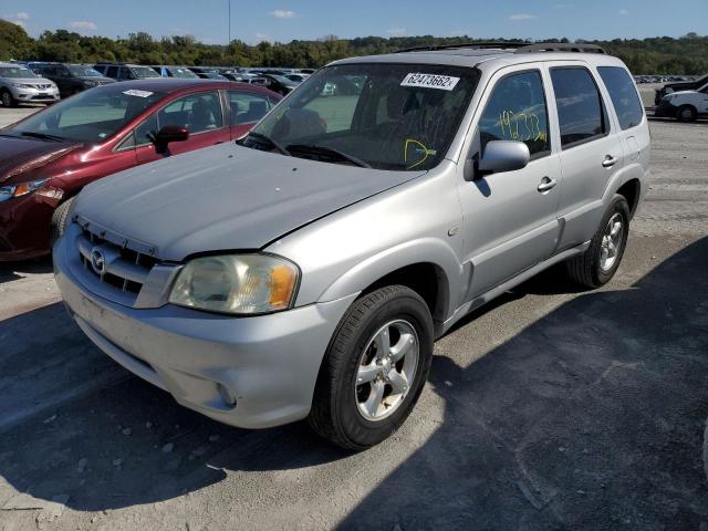 4F2YZ04145KM62309 - 2005 MAZDA TRIBUTE SILVER photo 2