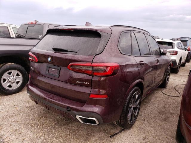 5UXCR6C00LLL83019 - 2020 BMW X5 XDRIVE4 BURGUNDY photo 4