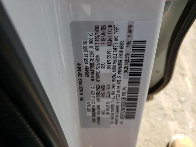 JM3KFADM8K0628196 - 2019 MAZDA CX-5 GRAND WHITE photo 10